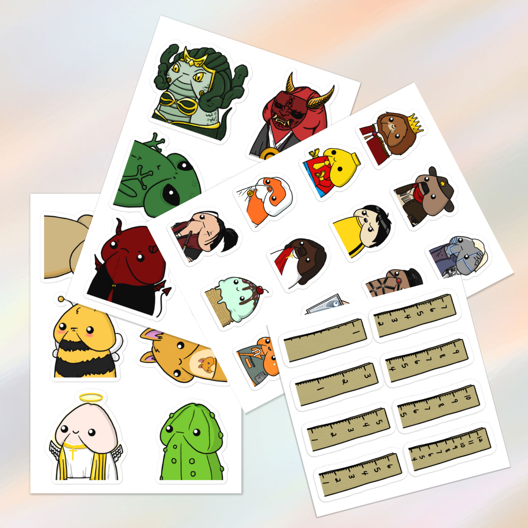 Chin Pokies Sticker Bundle